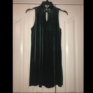 Emerald Green Velvet Dress
